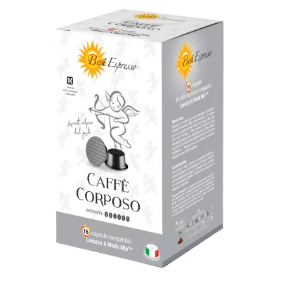 Capsule Café Cremoso Intense Compatible Machine à Café Bialetti x16