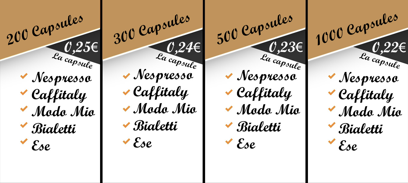 Capsule compatible Nespresso® Pro au meilleur prix